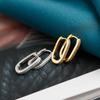 Classic Geometric Stud Earrings Bright In Color Womens Fashion Charm Earring- Exquisite Ear Jewelry Simple Fashion Accessories
