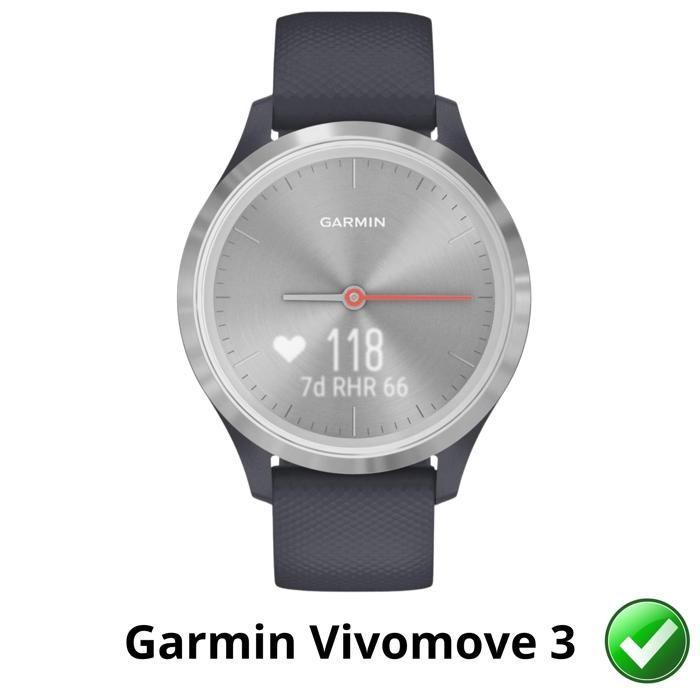 Protection écran pour Garmin Vivomove 3 [Pack 6] Film Plastique Protecteur Résistant Ultra Mince Phonillico