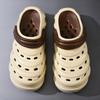 Summer Men's Hole Shoes Wear Deodorant and Non-slip Bag Head Slippers Soft-soled Beach Slippers