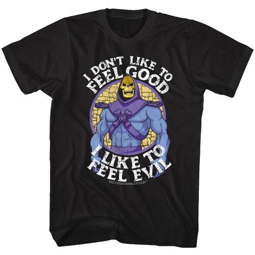 Masters Of The Universe Feel Evil Black Adult T-Shirt XL