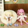 2Pcs 1:12 OB11 Smile Shoes Sippers Doll Classic Shoe Suit For Ob11 1/12 Bjd Detachable Doll Gsc DOD YMY Doll Accessories 4 color