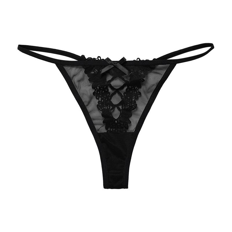 Girls G String Lace Panties Sexy Women Briefs Hollow Out Thong Thin Transparent Underwear Female Low Waist Lingerie