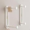 Clothes Hanger, Retractable Storage Rack, Organizer, Bathroom, Laundry Room Moon Wht 2pcs