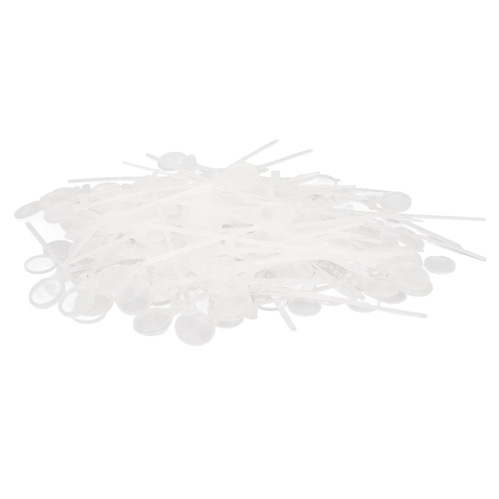 100pcs Poultry Leg Bands Disposable Poultry Leg Ties with Tag Covers for Chicken Duck Goose Pigeons
