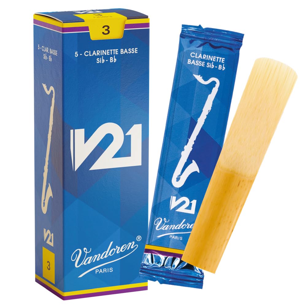 Vandoren Bass Clarinet Reeds V21, Hardness: 3 (5 reeds)