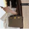 New high-end first-layer cowhide large-capacity portable shoulder oblique span leather women's bag