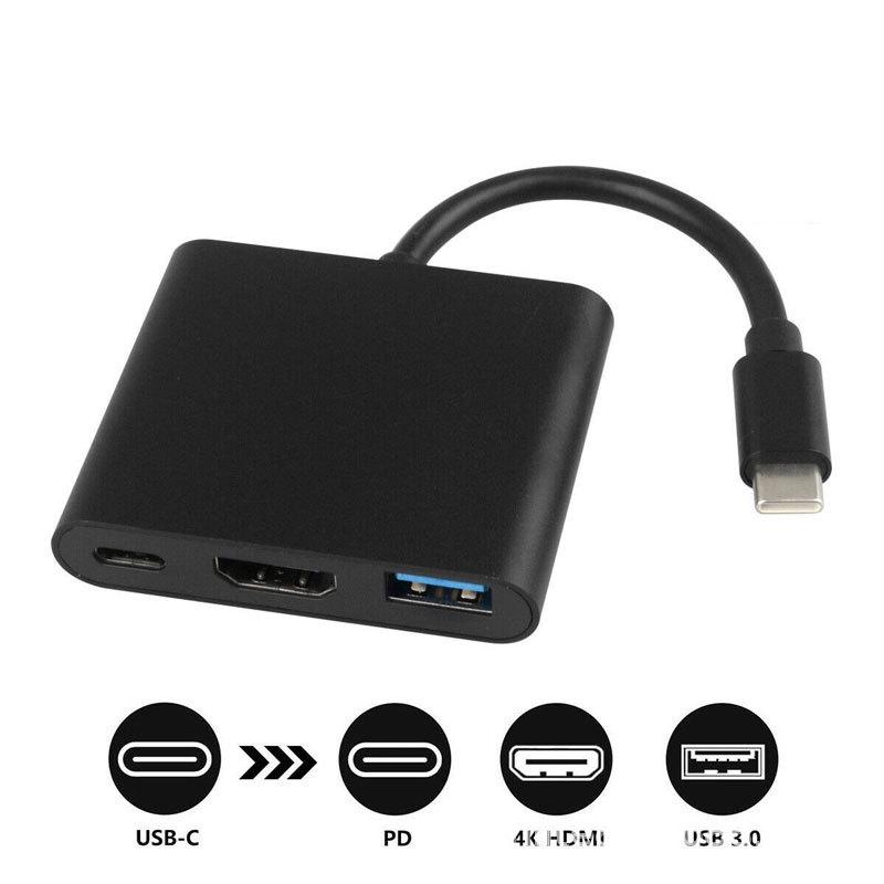 USB-C zu 4K HDMI 3-in-1 Konverter Hub Splitter