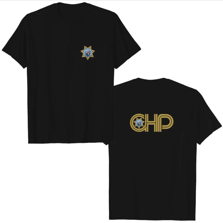California Highway Patrol CHP Double-Sided T-Shirt – Heavyweight Men’s Police