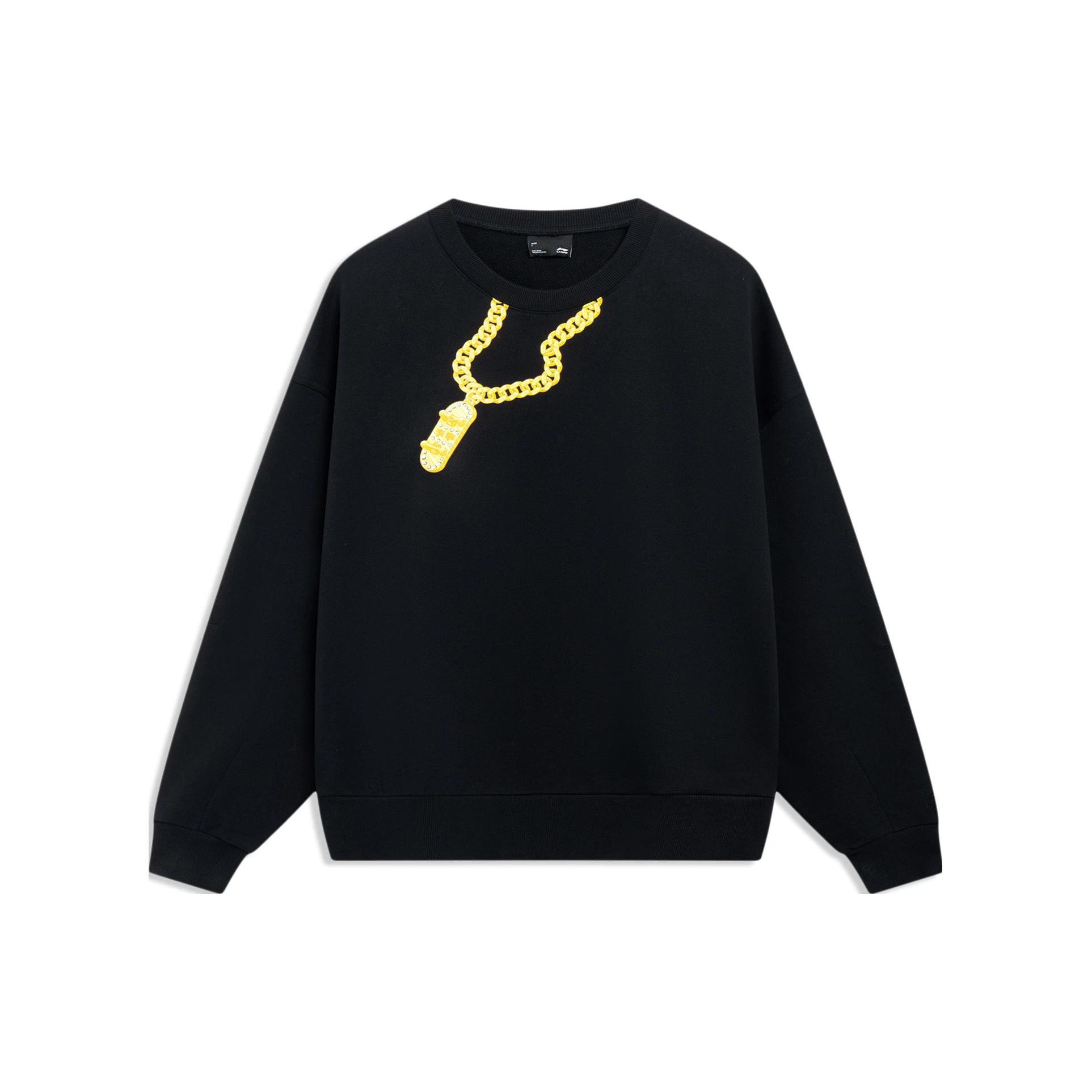 Li Ning x Phil Hackett Sweatshirt Unisex Black AWDT229-3 M