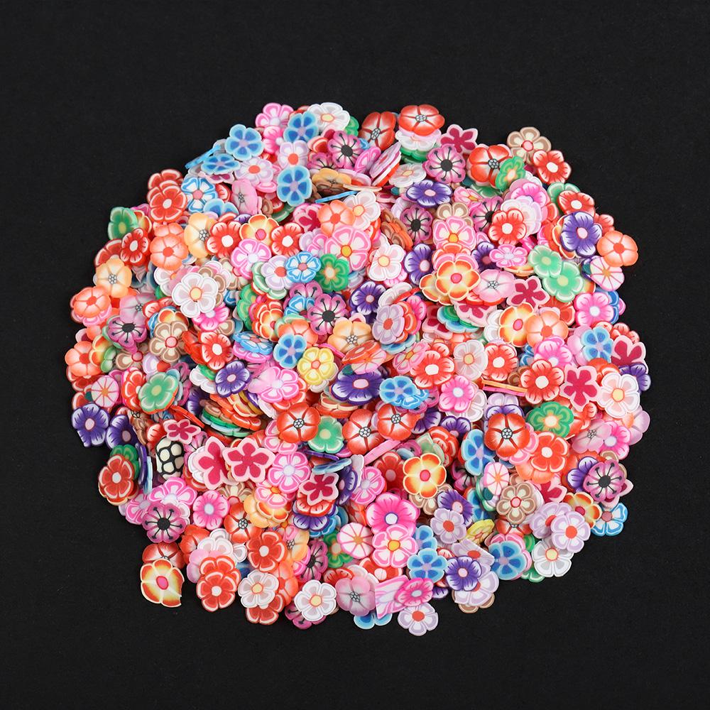 1000-3000pcs Mix Fruit Soft Clay Slime Animal Flower Slice Resin Filler for Nail Art Epoxy Mold DIY Craft Making Wholesale
