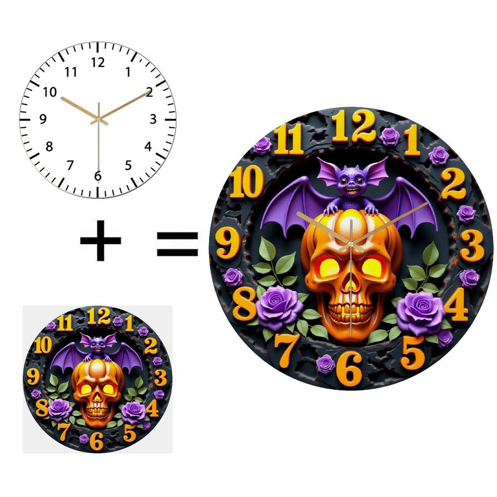 30x30cm Round Wall Clock A Modern Classic and a Fundamental Wall Accessory (White,12 in(30.48cm)) белый