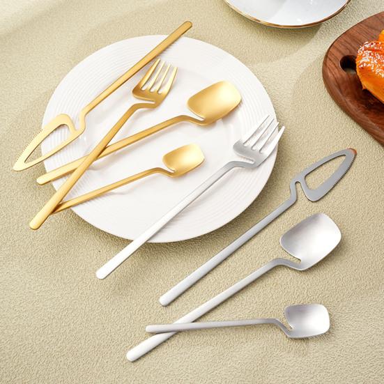 4 Delige Ophangbare Servies Set Roestvrij Staal Vork Mes Lepels Bestek Keukengerei Servies Set