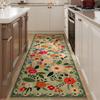 Runner Rug for Hallways Kitchen Machine Washable Carpets with Rubber Backing Soft Floral Rugs for Kitchen Decor Rugs for Bedroom