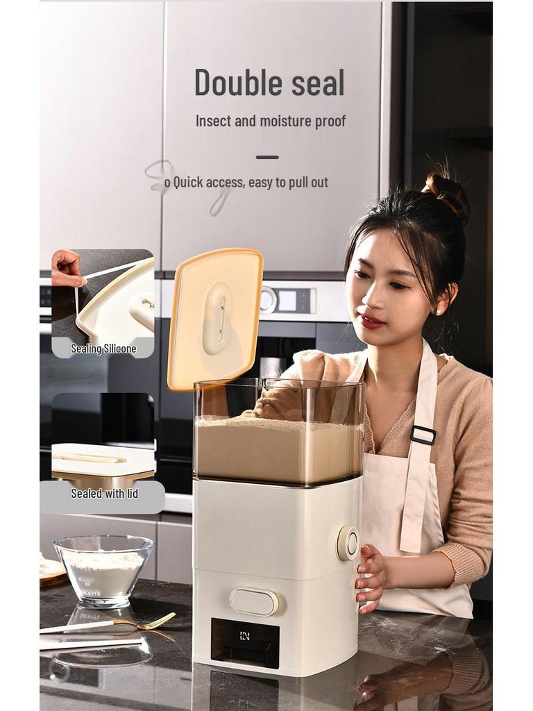 Versiegelter Mehl- und Reisspeicherbehälter in Lebensmittelqualität, insekten- und feuchtigkeitsdicht