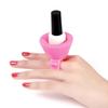 Self-Nail Manicure Holder (Pink)/Silicone Manicure Fixing Ring