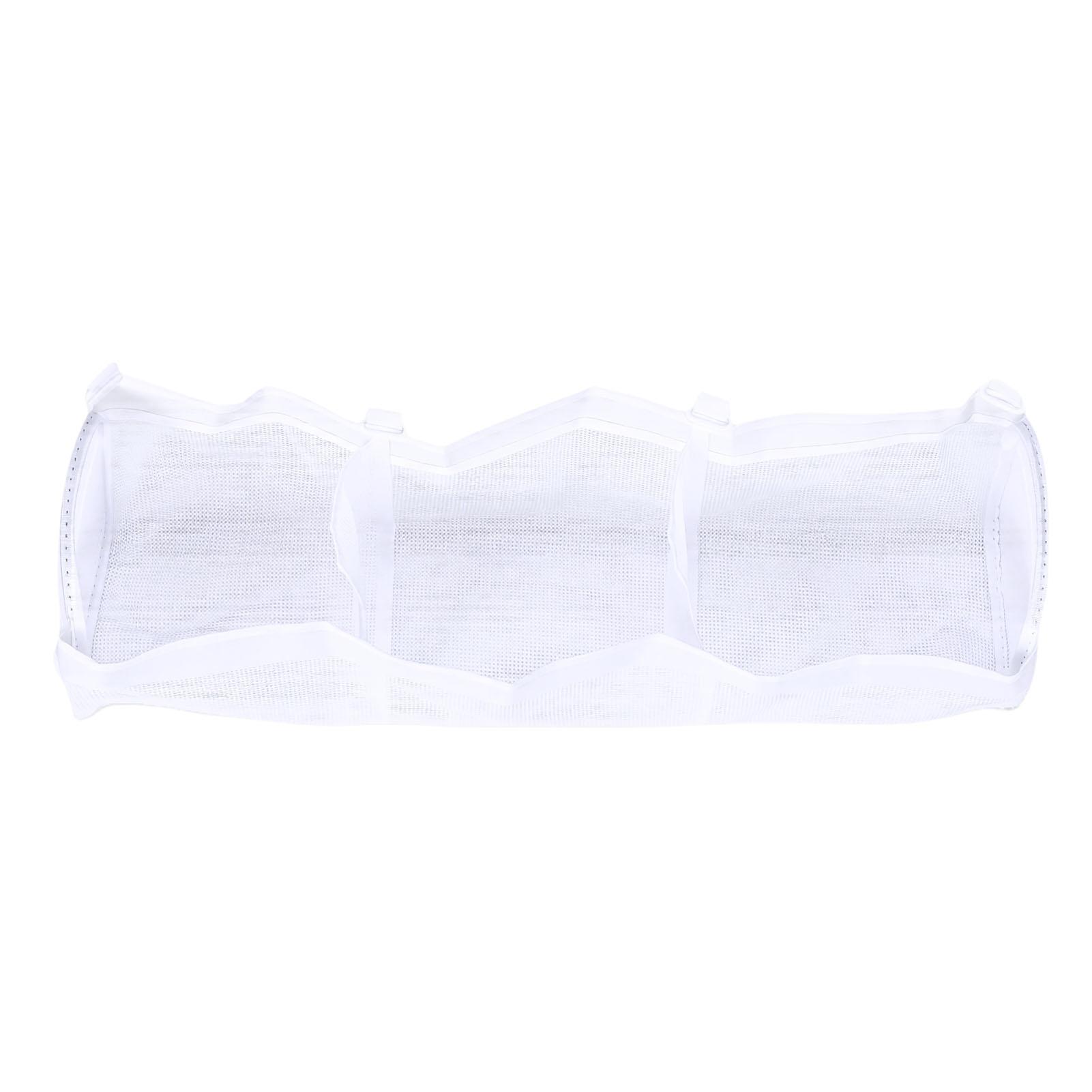 

Extra Large Bath Toy Organizer 3 Compartment Horizontal Bathtub Toy Storage Holder Quick Drying Mesh Bag Type 1
