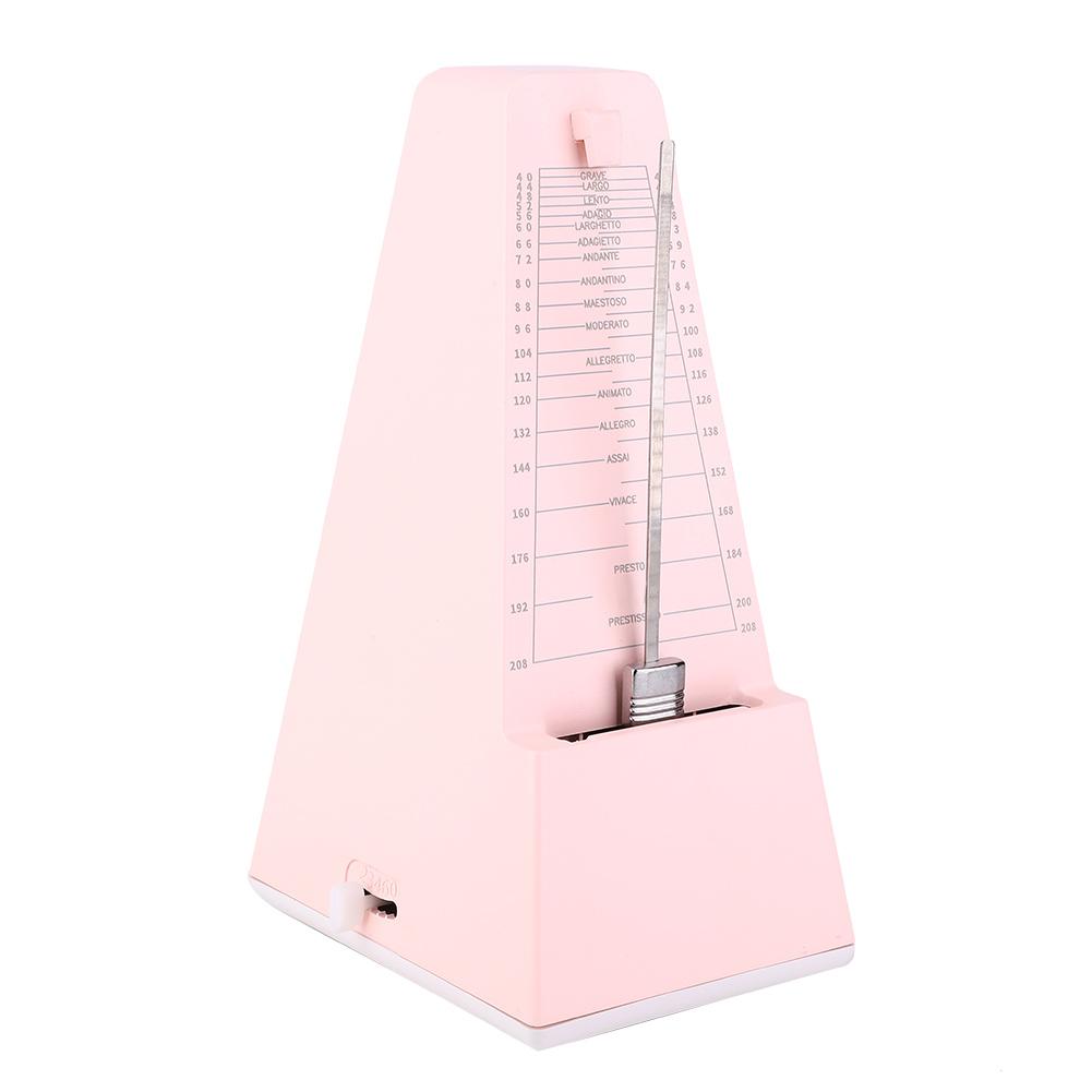 Metronome Metal Mechanical Core Violin Piano Guitar Musical Instrument AccessoriesPink