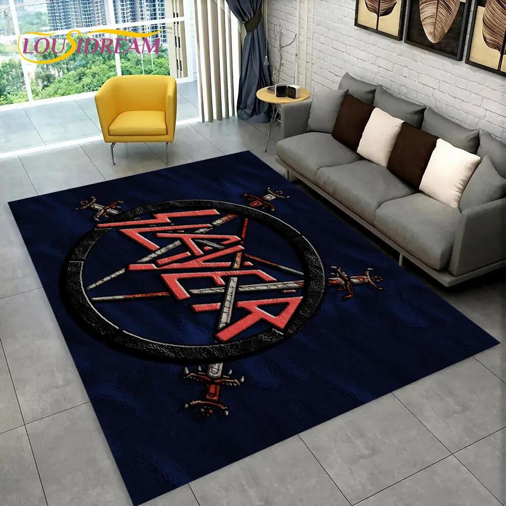 Tappeto per la zona musicale della band heavy metal Slayer, tappeto per la casa, soggiorno, camera da letto, divano, zerbino, decorazione per bambini, tappetino antiscivolo
