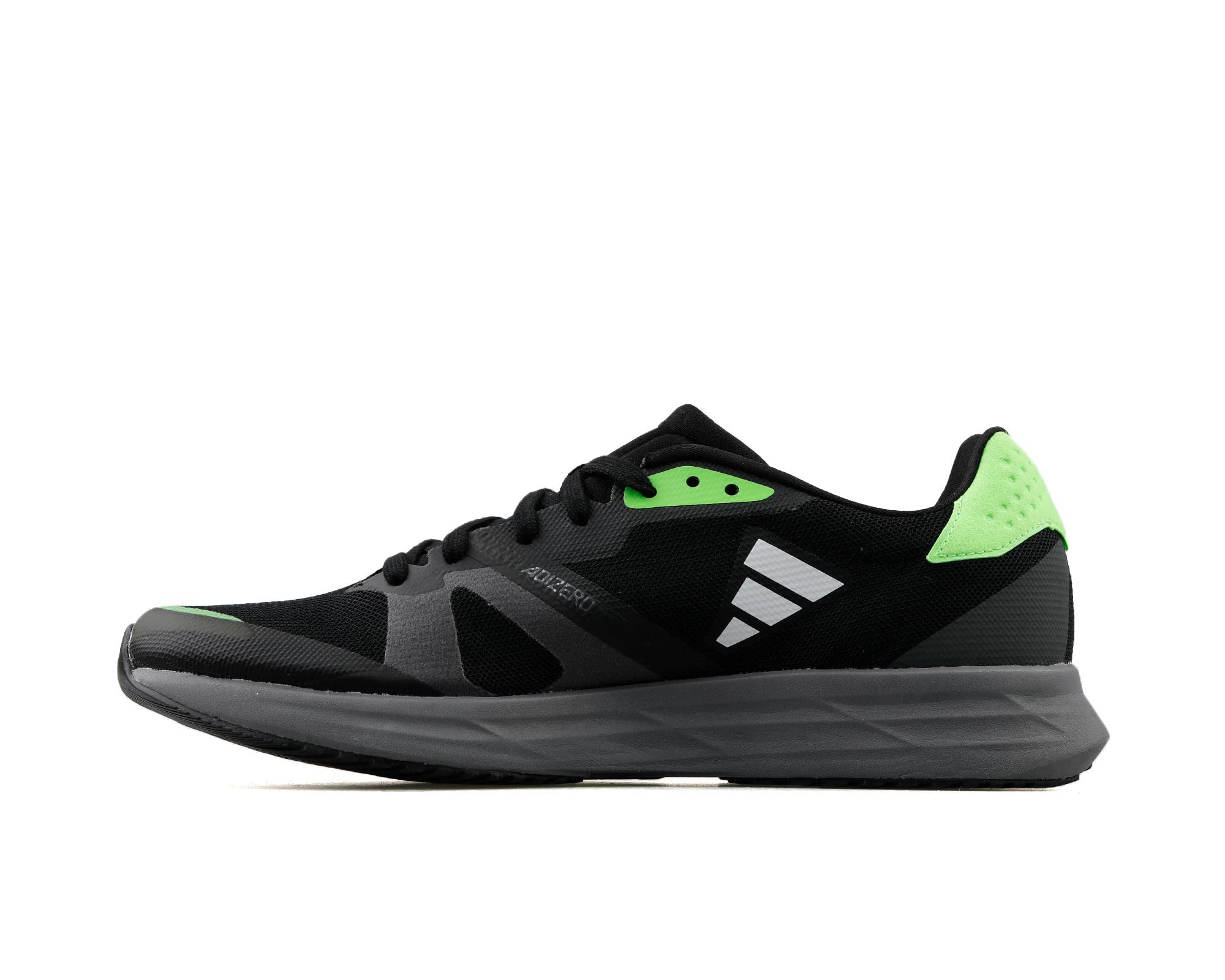 

Adidas Men s Adizero RC 4 LTI42 Running Shoes, Core Black/Footwear White/Solar Green (GX6660), Size 25.0 cm