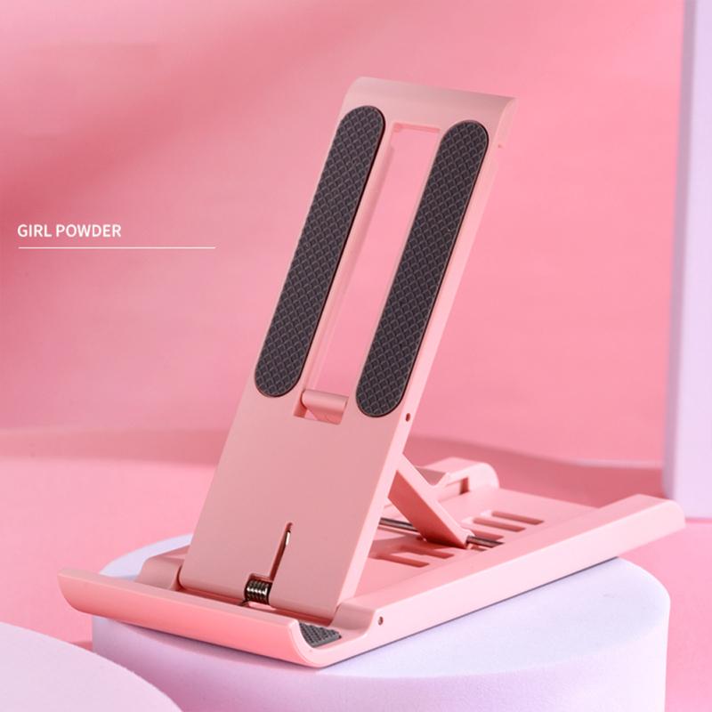 Folding Phone Holder Portable Adjustable Angle Desktop Tablet Bracket Multi-functional Hollowed Desk