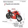 1:9 Scale V4R 1299 Motorcycles Toy Models Cars Alloy Diecast Rubber Tires Motorcycle Shock Absorption Motorbike Interactive Toys