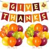 Thanksgiving Party Decoration Harvest Festival Turkey Party Maple Leaf Pumpkin Flag Balloon Set