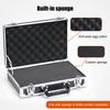 Small Aluminium Box Aluminium Case Tool Box Empty Aluminium Case with Sponge Lining Storage Case Empty Aluminium Box Tool Box