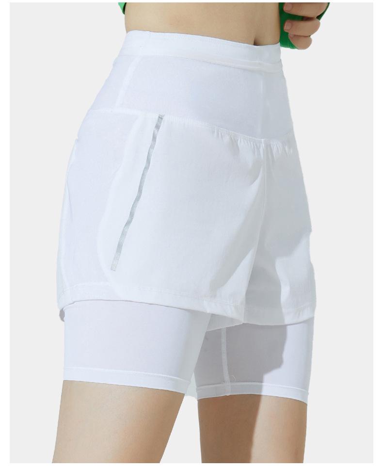 Unisex Lightweight Two-in-One Sports Shorts for Outdoor Cycling and Marathon Fitness