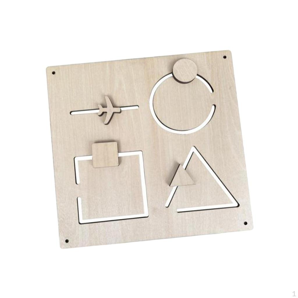 Activity Board for Preschool Learning, Wooden Skill Development Toys Kids Aged 2-3