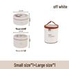 Round Multi-layer Stainless Steel Insulated Bento Box with Lid - Microwaveable Lunch Container for Office and Students.