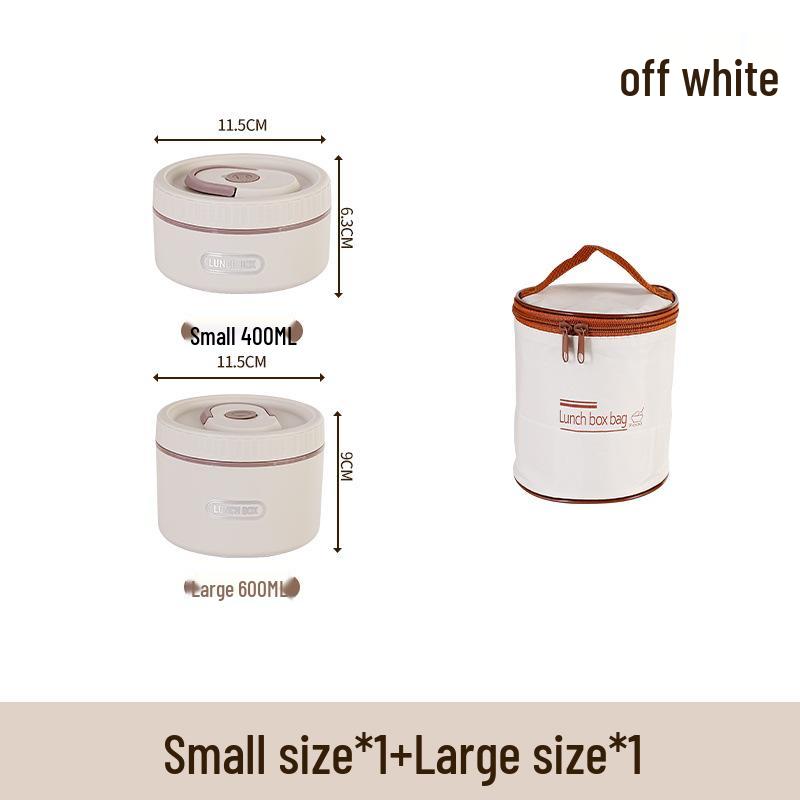 Round Multi-layer Stainless Steel Insulated Bento Box with Lid - Microwaveable Lunch Container for Office and Students.