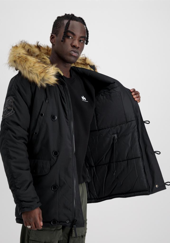 Зимняя куртка Alpha Industries N3B Fliegerparka (100106) schwarz (100106-03)
