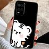 Funny Animal Cats Dog Tiger Couple Case For Oppo A38 A74 A94 A54 A18 A58 A78 A98 A80 A60 A40 A96 A76 A16 A15 A17 A57 A77 A5 Pro