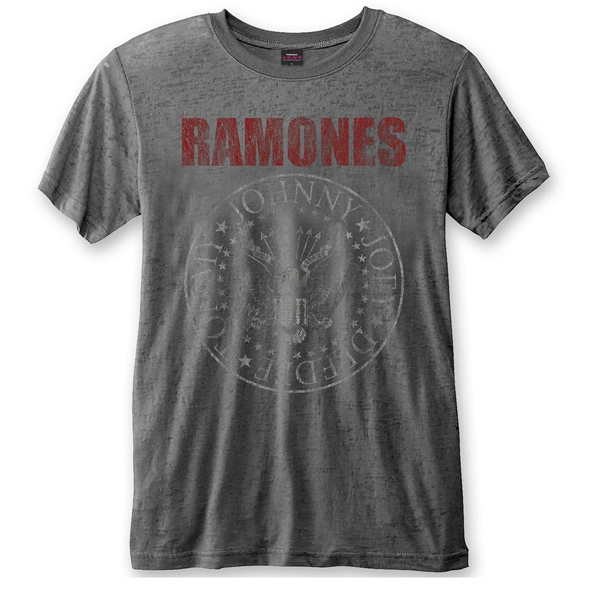 The Ramones Presidential Seal Burnout Official Tee T-Shirt Mens XXXL