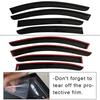 Toyota Camry 2024-2025 Side Window Rain Deflectors - Thickened Molded Visors