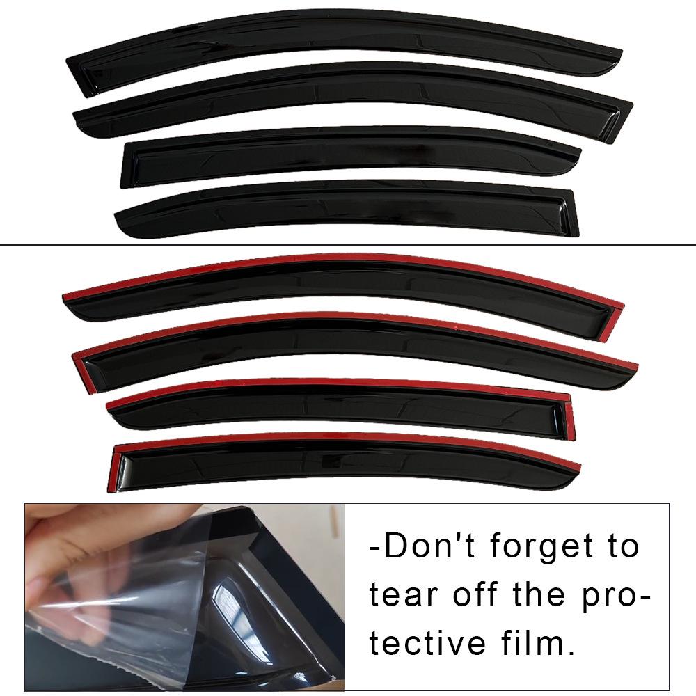 Toyota Camry 2024-2025 Side Window Rain Deflectors - Thickened Molded Visors