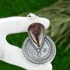 Pear Elestial Quartz Gemstone 925 Sterling Silver New Bezel Mother Boho Pendant