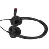 RJ9 Telephone Headset Noise Cancelling Binaural Corded Cell Phone Headphone with Mic for VOIP Phone Landline