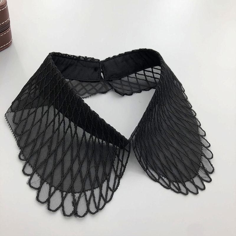 Beading Fake Collar Women Elegant Diamond Detachable Collars for Woman False Shawl Shoulder Wrap Lapel False Collars Woman Tie