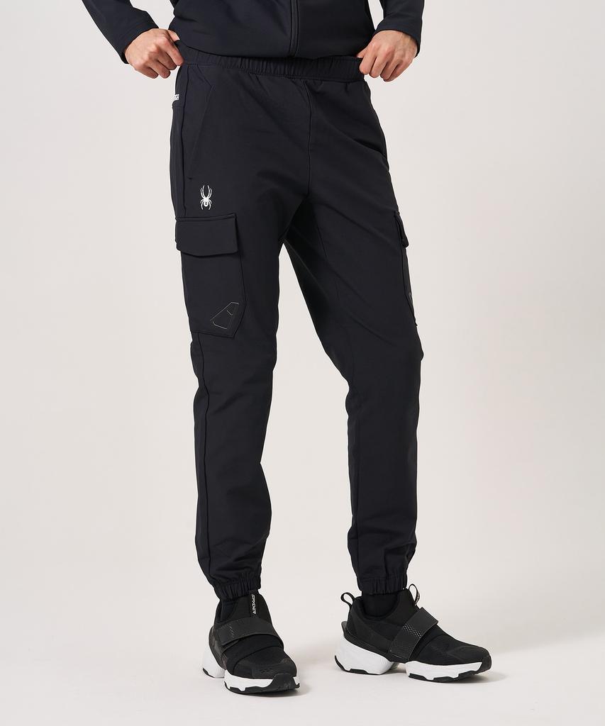 SPYDER Men'S Brushed Woven Terry Jogger Pants Spkwcnfp209Mblk