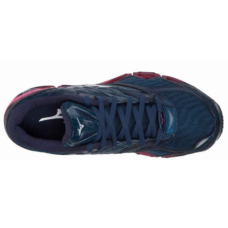 Mizuno Prophecy 8 Comfortable Mesh Cushioning Durable Breathable Low-Top Running Shoes Women Sneaker Dark-Blue J1GD190003
