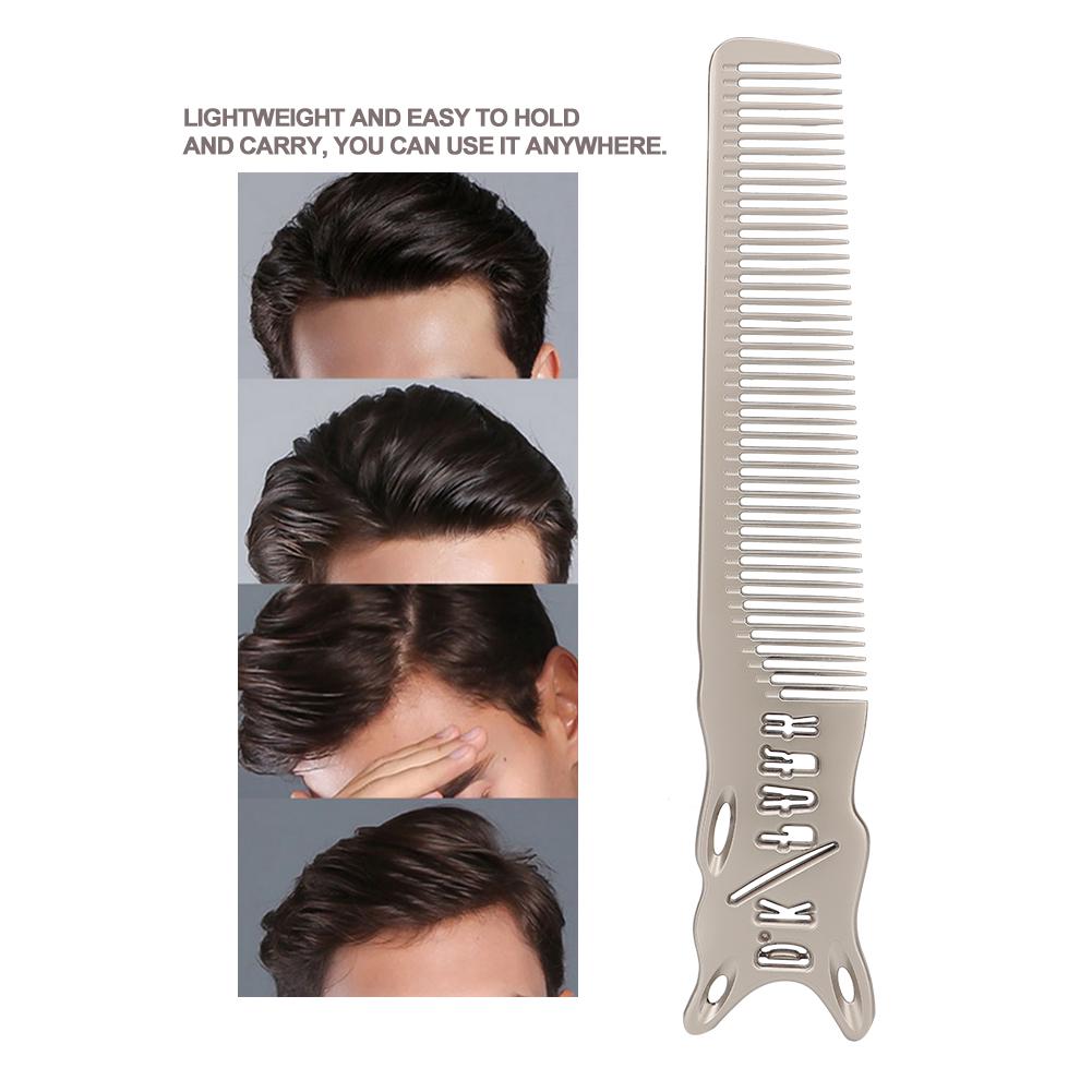 Professional Hair Cutting Comb Space Barbers Salon Hairdressing Aluminum CombComb