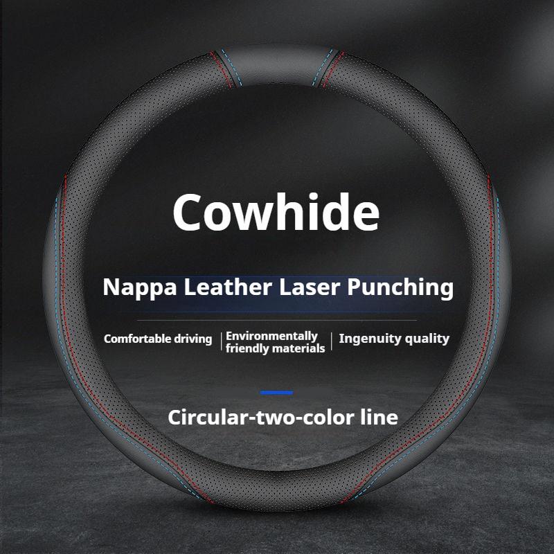 38cm Leather Car Steering Wheel Cover For Citroen C1 C2 C3 C4 C5 C6 C4L Berlingo Picasso Aircross Sega Ely See Auto Accessories