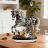 2026 Year Of The Horse 2D Acrylic Laser Relief Home Desktop Ornament, Living Room, Bedroom, Festival Symbolism Decoration Props