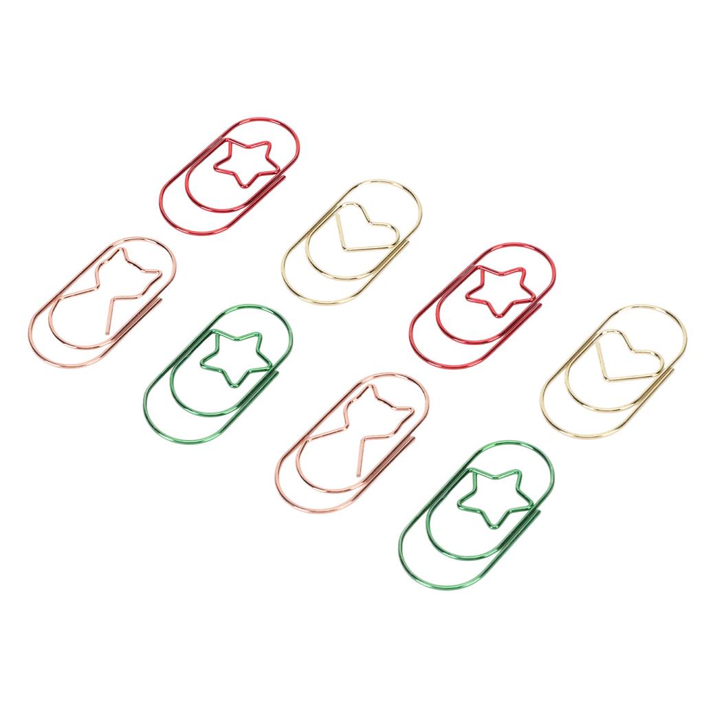 100pcs Large Paper Clips 2in Colorful Slip Resistance Rust Prevention Metallic Cute Paper Clips for 