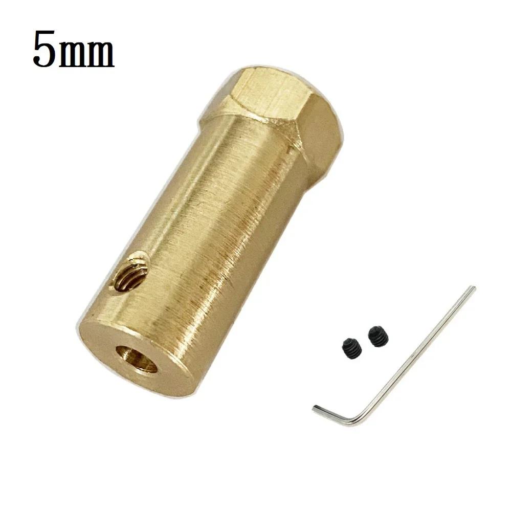 Extended Copper Hex Coupling Motor Shaft Connector Sleeve For Robot Car Extended Copper Hex Coupling Motor Shaft Connector