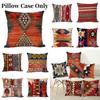 Bohemian Kilim Style Linen Pillow Cover 45x45cm For Home Dcor
