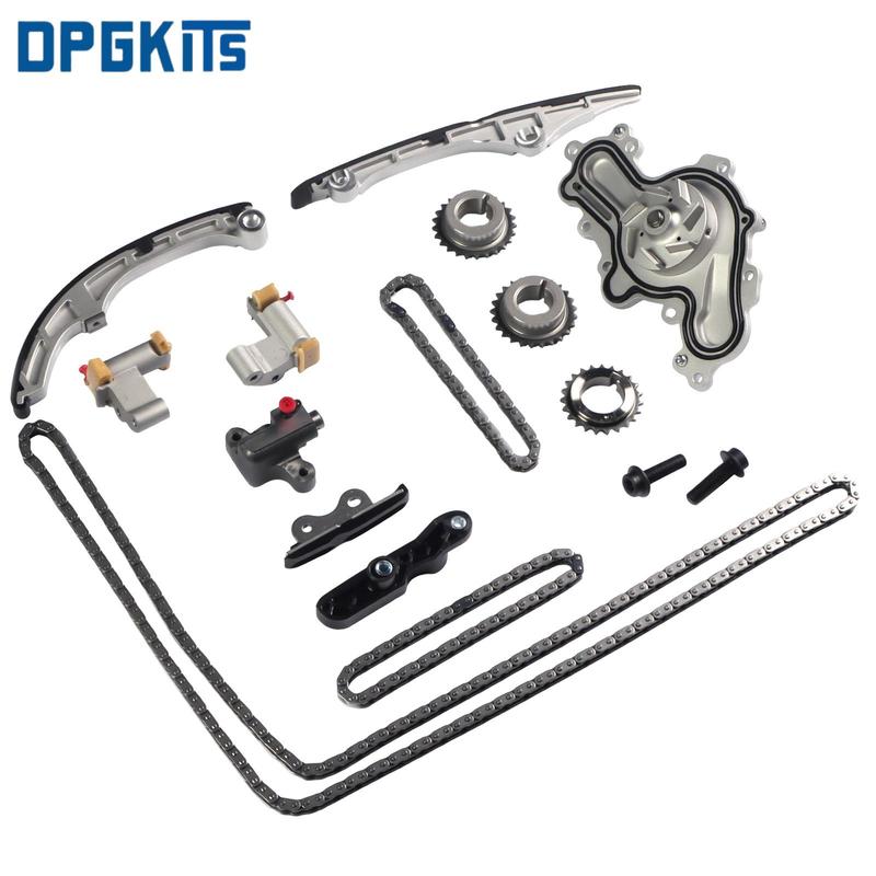 AT4Z-6306-A 7T4Z-6256-A BA5Z-6B274-A Timing Chain Kit + Water Pump For 2007 - 2010 Ford Mercury 3.5L Lincoln Mazda 3.7L DOHC