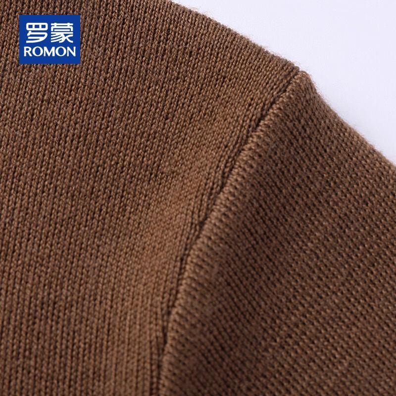 Romon Men's Half-High Collar Machine Washable Wool Blend Sweater