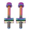 2pcs M5x40mm Ti Alloy Bike Seat Post Fixing Bolts Bike Seatpost Screws Cycling Accessories for Bike Seat Tube Colorful